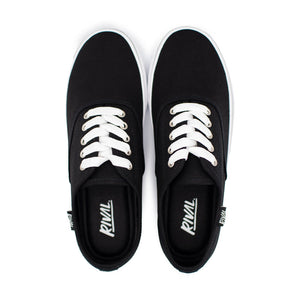 Men's Trips Lace-Up Canvas - Black / White