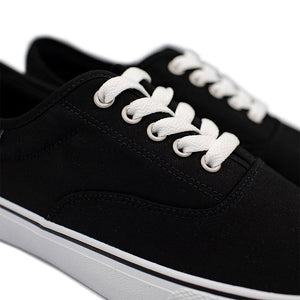 Men's Trips Lace-Up Canvas - Black / White