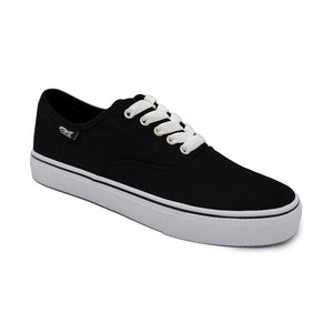 Open image in slideshow, Men&#39;s Trips Lace-Up Canvas - Black / White
