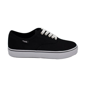 Men's Trips Lace-Up Canvas - Black / White