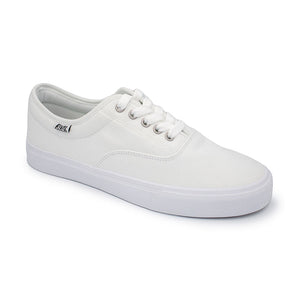 Open image in slideshow, Men&#39;s Trips Lace-Up Canvas - White / White
