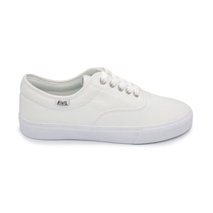 Men's Trips Lace-Up Canvas - White / White